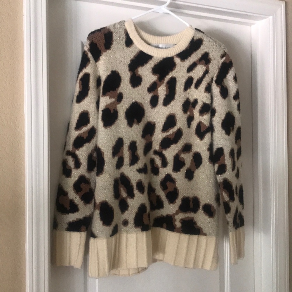 Lovers + Friends leopard sweater